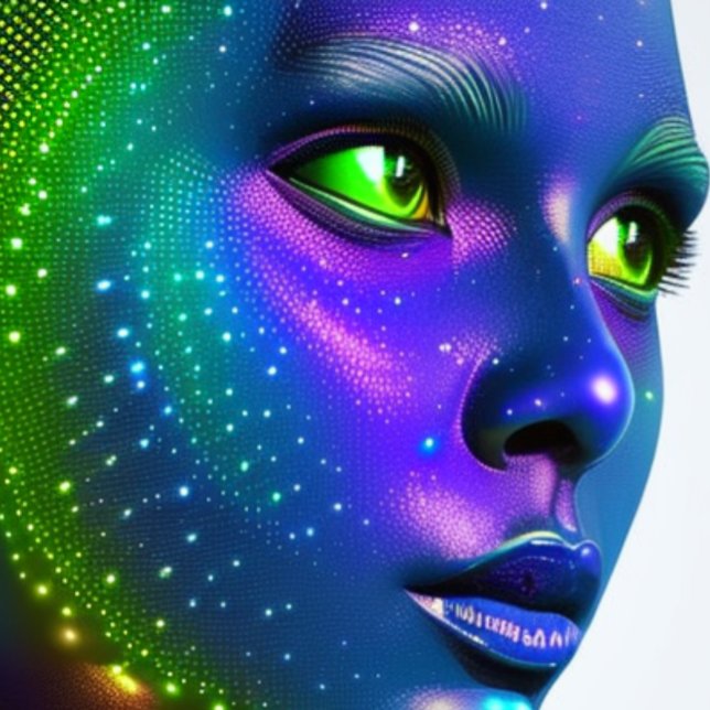 T-Shirt Bela Cor Futurística do Espaço (Criador carregado)