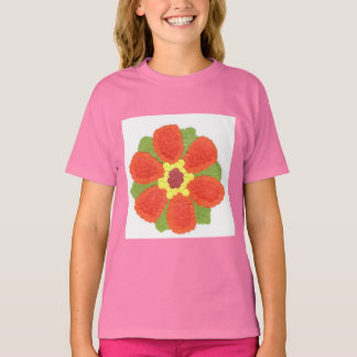T-Shirt Bela Jersey, Das Raparigas De Flores Dotty