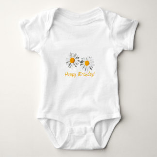 T-shirt belas, puras flores de margarida brancas feliz ani