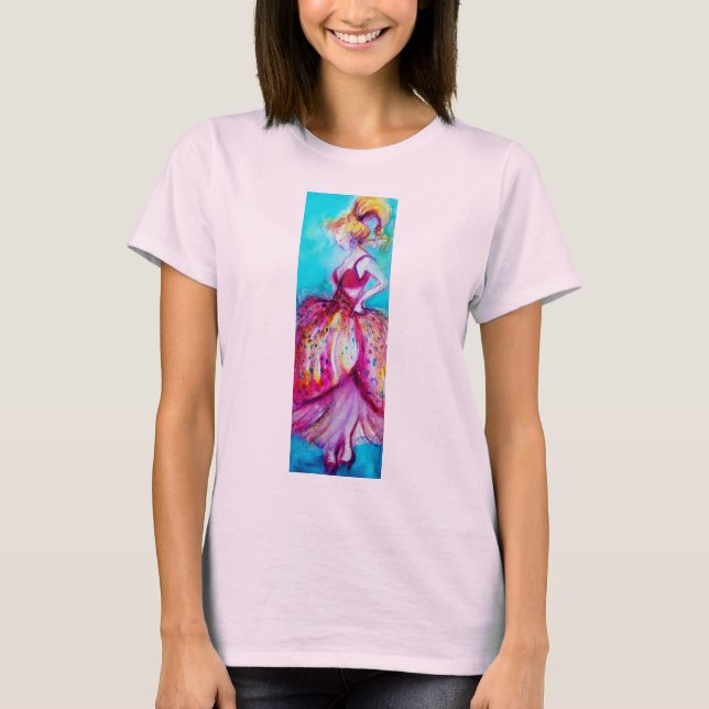 T-SHIRT BELEZA EM VESTIDO ROSA (Frente)