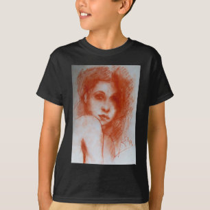 T-shirt BELEZA ROMÂNTICA / Retrato feminino em Sepia Brow