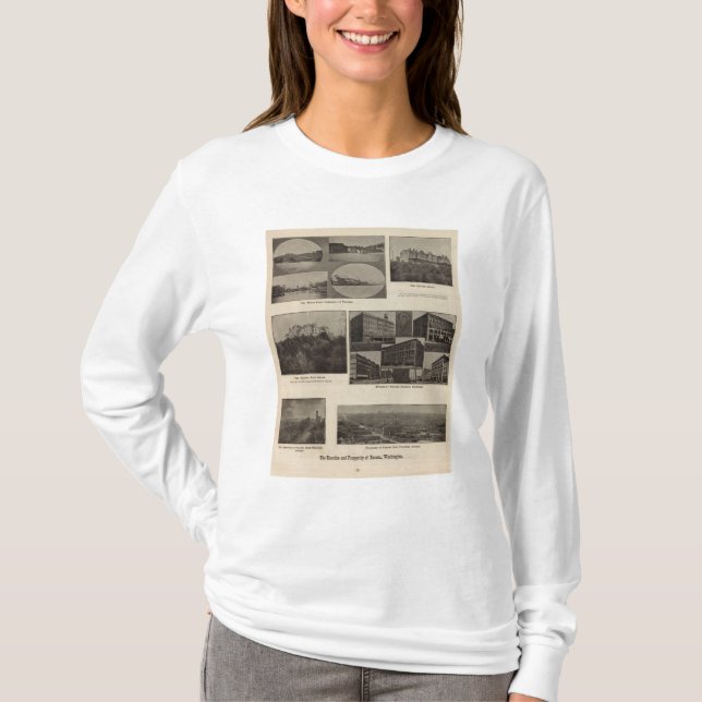 T-shirt Belezas, prosperidade, Tacoma, lavagem (Frente)