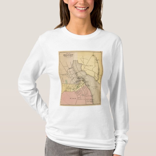 T-shirt Belfast, Maine (Frente)