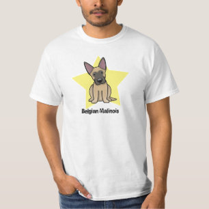 T-shirt Belga Malinois da estrela de Kawaii