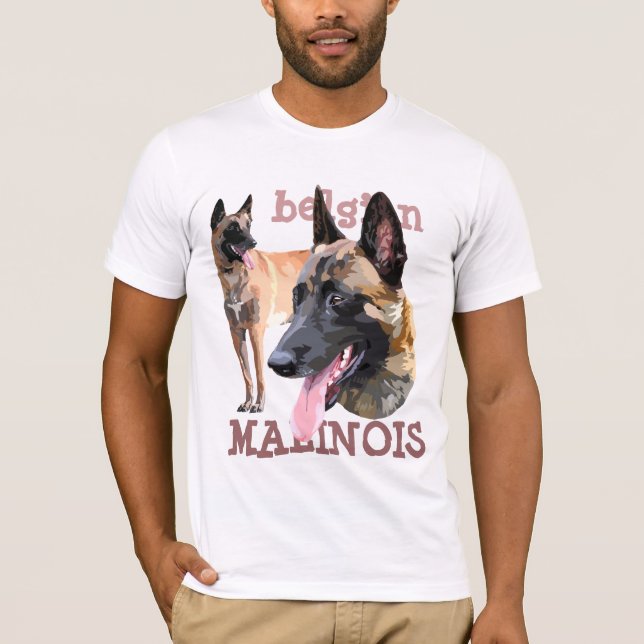T-shirt belgian malinois (Frente)