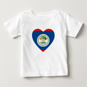 T-shirt Belize Flag Heart Shirt