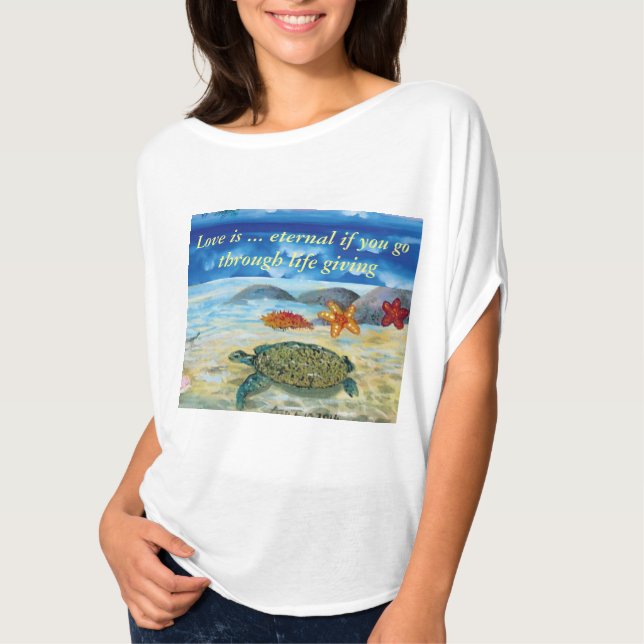 T-shirt Bella+Canvas em cima, branco (Frente)