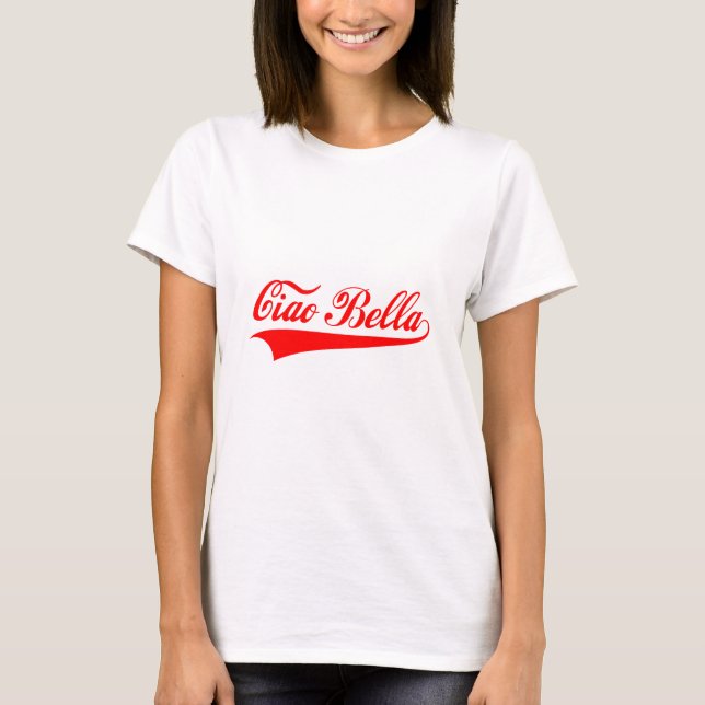 T-shirt bella do ciao, cumprimento italiano, design de (Frente)