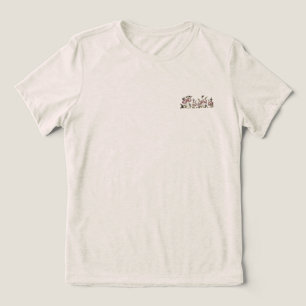 T-Shirt Bella feminens estilo flor design