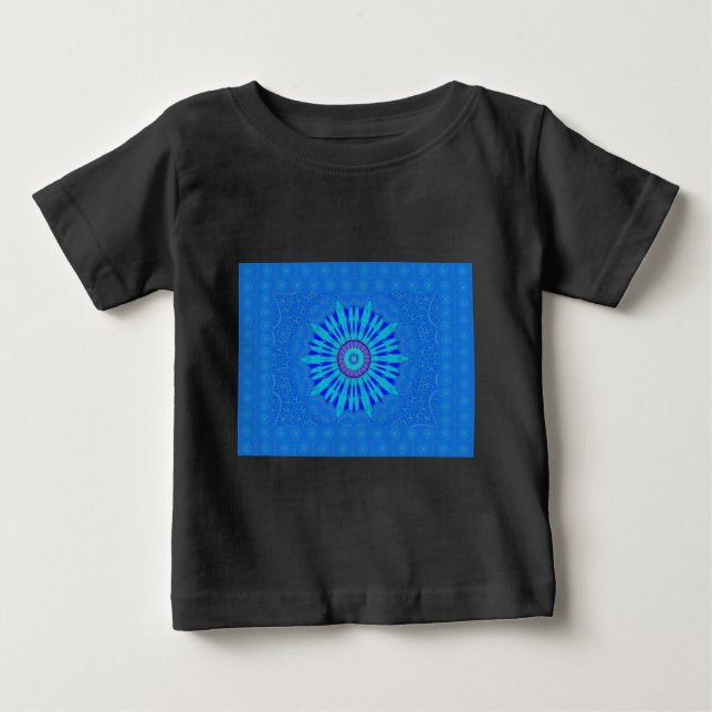 T-shirt Belo Impressão de Arte Real Mandala (Frente)