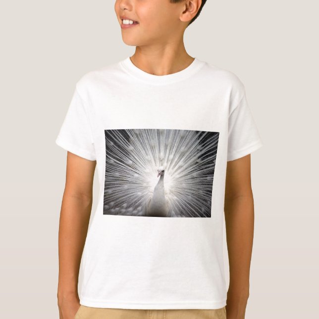 T-shirt Belo pavão branco (Frente)