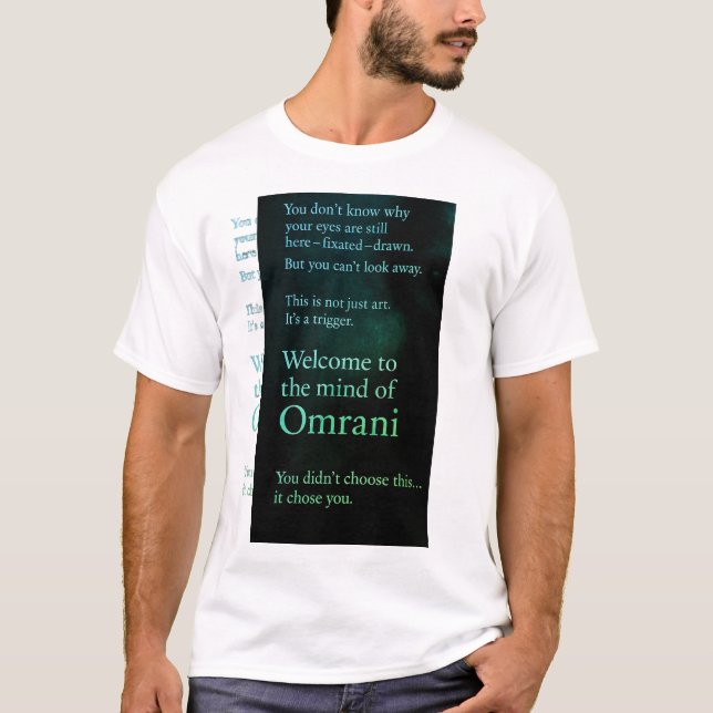 T-Shirt Bem-vinda à mente de Omrani (Frente)