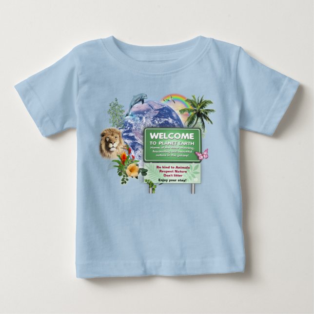 T-shirt Bem-vindo a este Planeta (Frente)