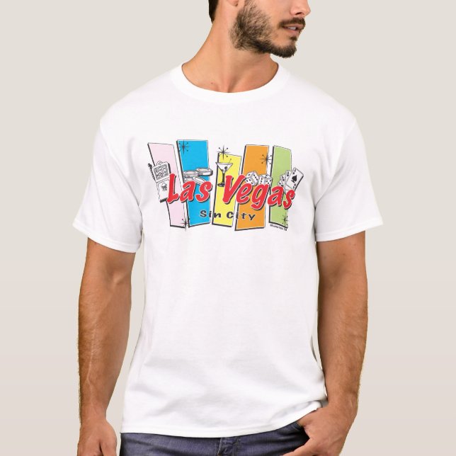 T-shirt Bem-vindo a Las-Vegas Cidade do Pecado (Frente)