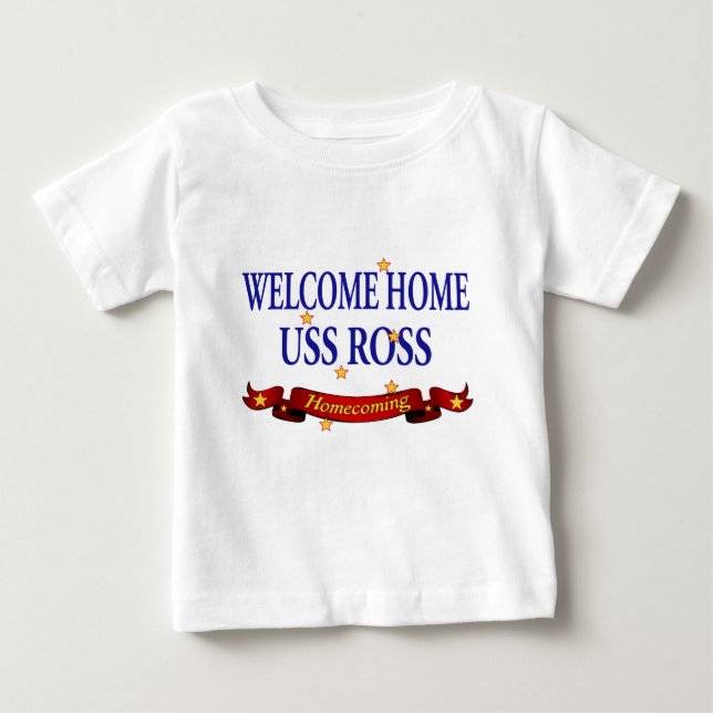 T-shirt Bem-vindo USS Lar Ross (Frente)