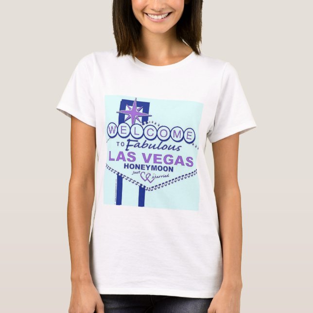 T-shirt Bem-vindos à Lua de mel de Las Vegas (Frente)
