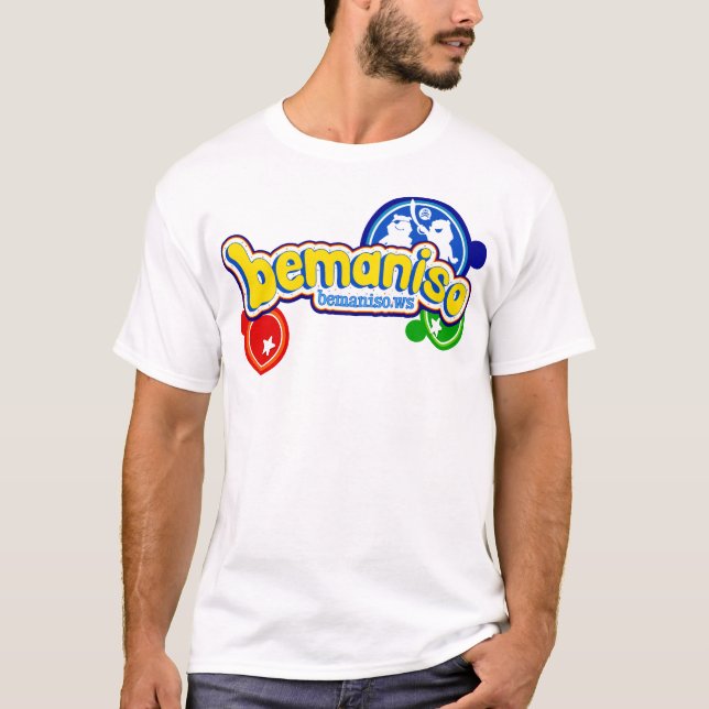 T-shirt bemaniso do pop'n pelo pyorin (Frente)