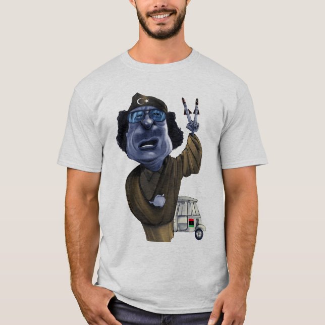 T-shirt Bemo Líbia de Gaddafi (Frente)