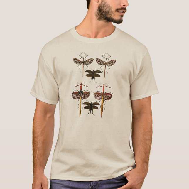T-shirt Bengalas, Katydids e libélulas (Frente)
