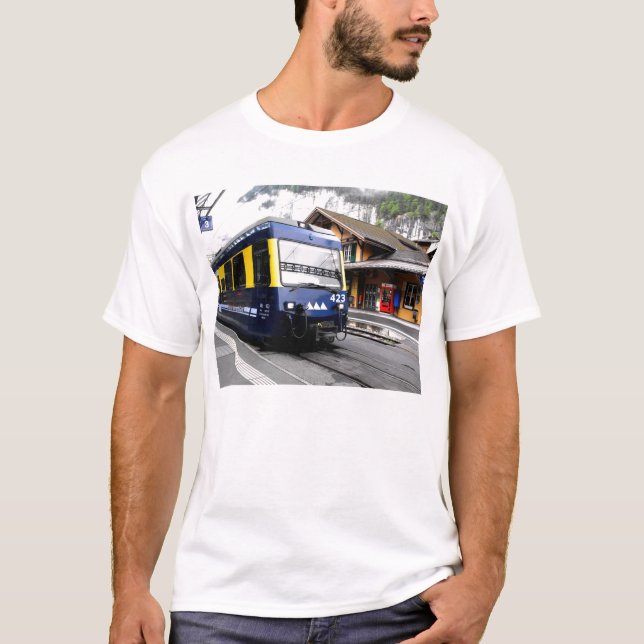 T-shirt Berner Oberland bahn na Suiça (Frente)