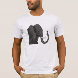 T-shirt Bertha, O Adorável Elefante E O Bonito Ladybug