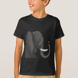 T-shirt Bertha, O Adorável Elefante E O Bonito Ladybug