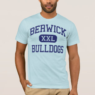 T-shirt Berwick - buldogues - área - Berwick Pensilvânia