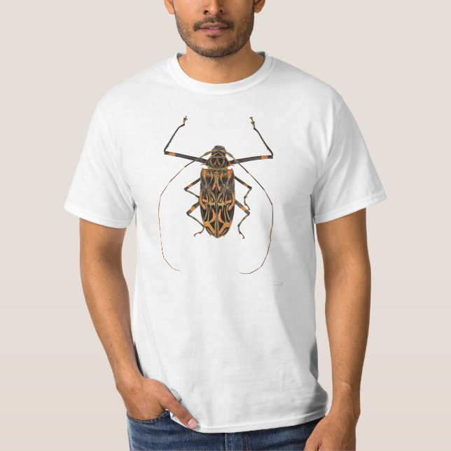 T-shirt Besouro Acrocinus Longimanus do Harlequin (Frente)