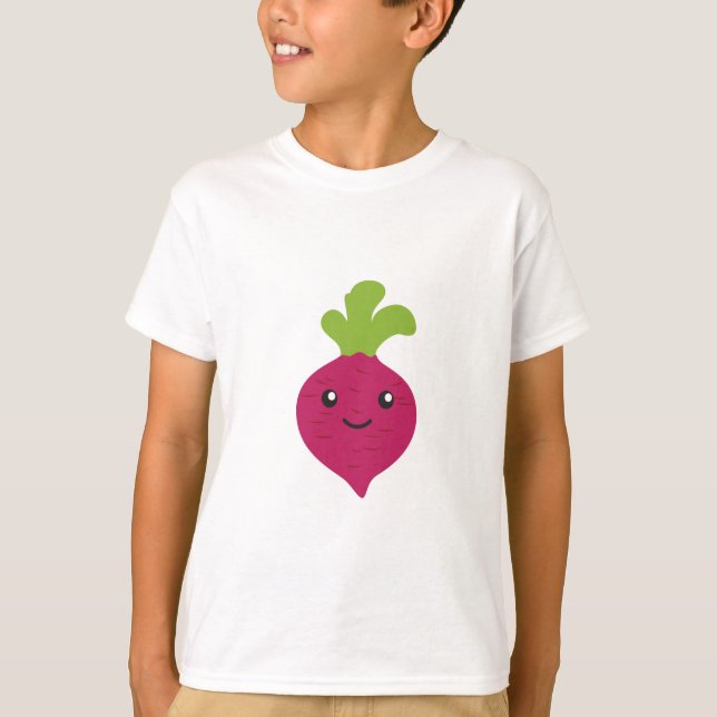 T-shirt Beterraba Kawaii Fofa (Frente)