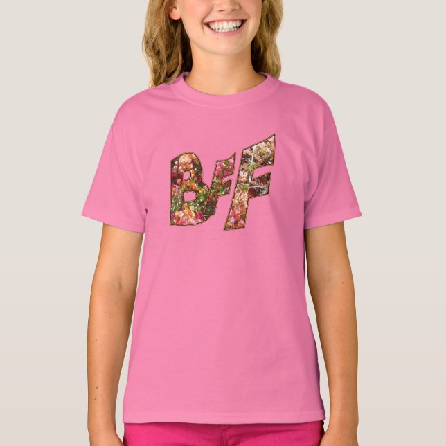 T-Shirt BFF Meninas Personalizável (Frente)