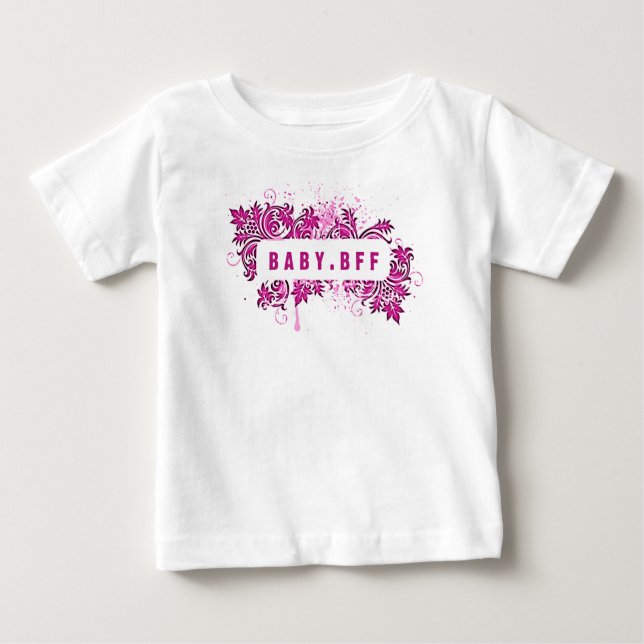 T-shirt bff (rosa-assado) (Frente)