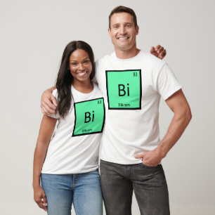 T-shirt Bi - Bikram Yoga Química Tabela Periódica Símbolo