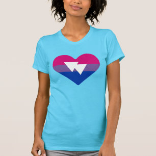 T-Shirt Bi Pride Heart