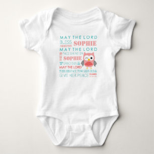 T-shirt Bíblia Personalizada Verse Owl Baby T Shirt