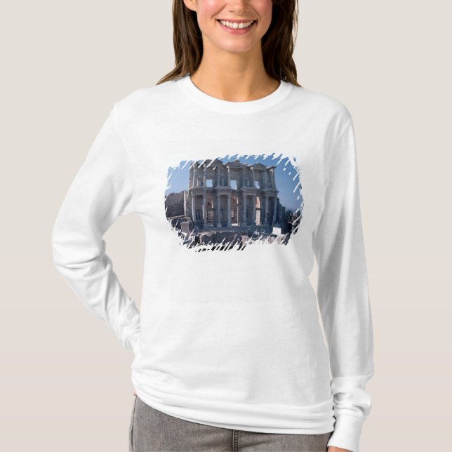 T-shirt Biblioteca de Celsus, construída no ANÚNCIO 135 (Frente)