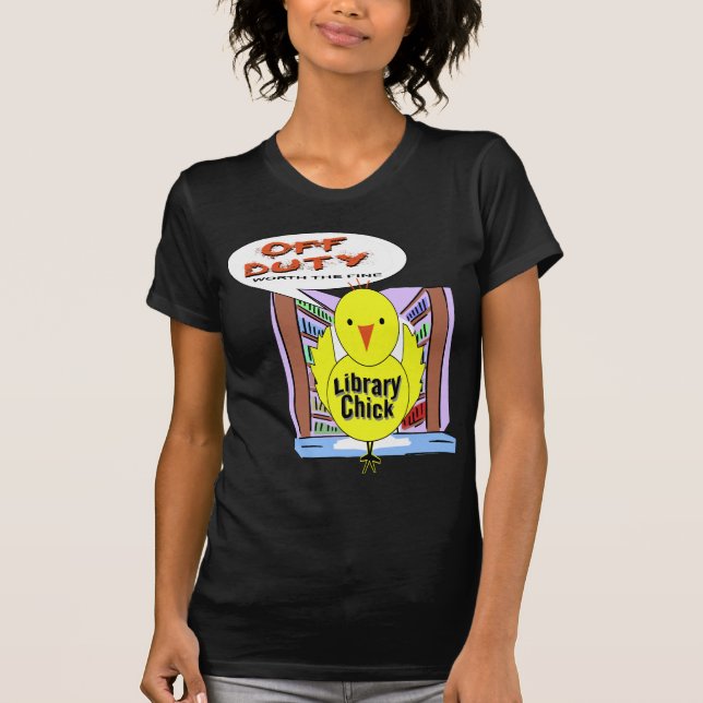 T-shirt Bibliotecário fora de serviço - valor a multa (Frente)
