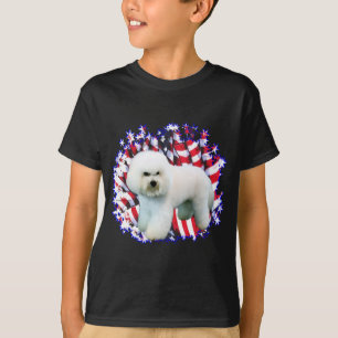 T-shirt Bichon Frise Patriot