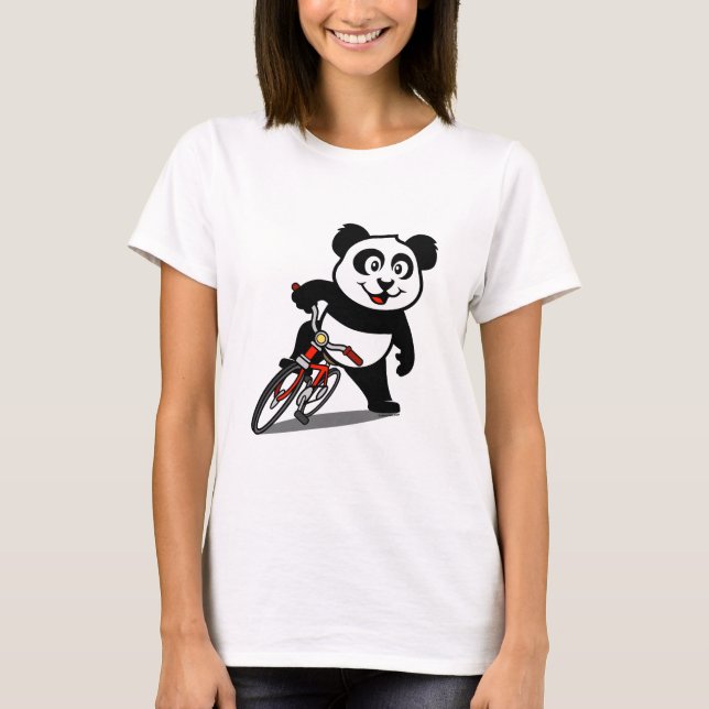 T-shirt Bicicleta Bonita Panda (Frente)