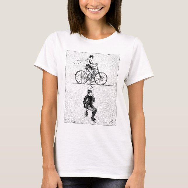T-shirt Bicicleta de Eixo - Lei de Ciclismo do Circo de Vi (Frente)
