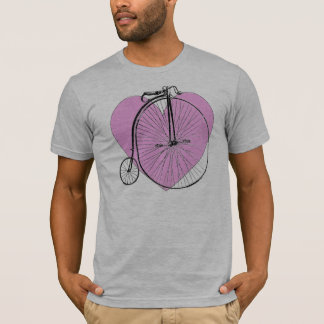 T-shirt Bicicleta do vintage + Coração