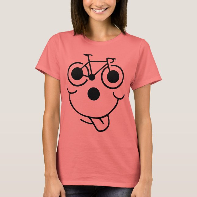 T-shirt Bicicleta Engraçado (Frente)