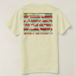 T-shirt bicicleta gráfica urbana de moda urbana