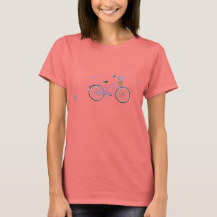 T-shirt Bicicleta roxa