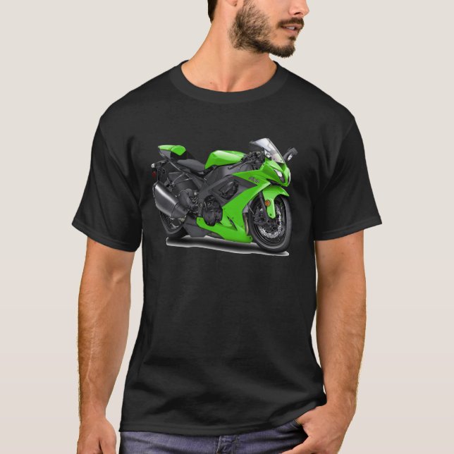 T-shirt Bicicleta verde de Ninja (Frente)