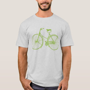 T-shirt Bicicleta Vintage - Verde marciano