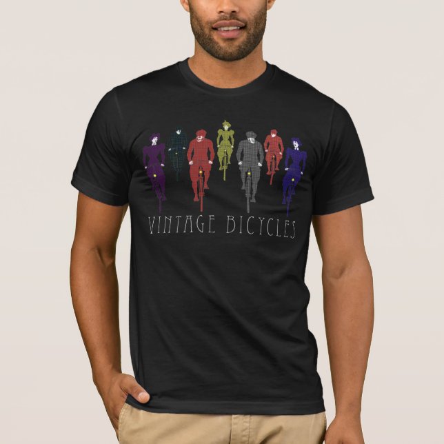 T-shirt Bicicletas do vintage (Frente)