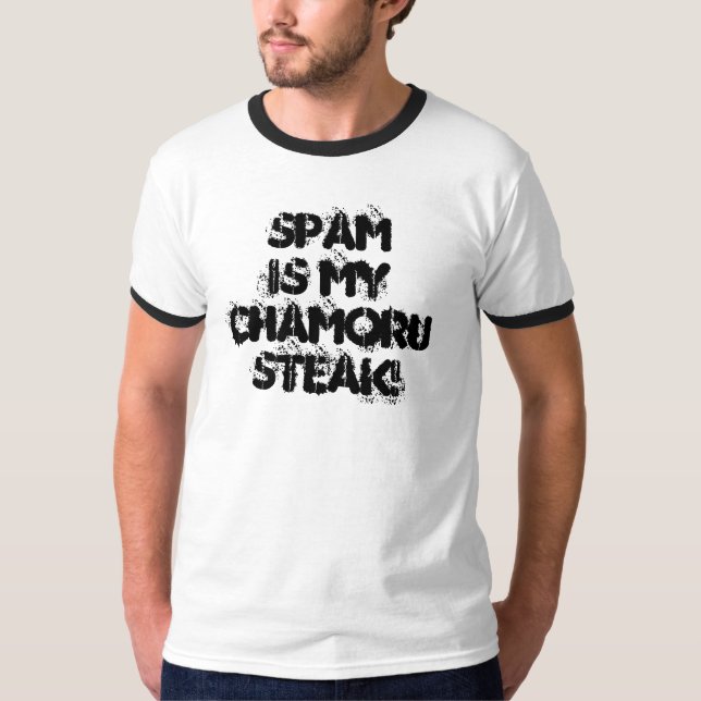 T-shirt Bife do myChamoru de Spamis! (Frente)