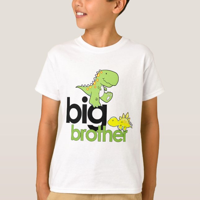 T-shirt big brother dos dinossauros (Frente)