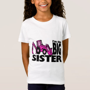 T-shirt Big Sister Backhoe