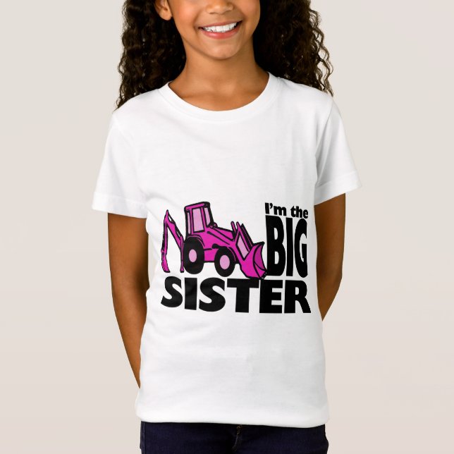 T-shirt Big Sister Backhoe (Frente)